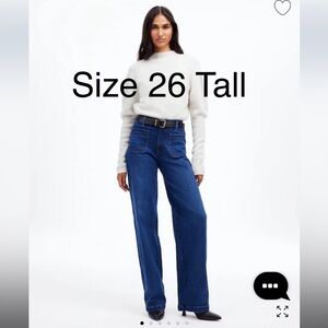 The Emmett Wide-Leg Full Length Jean: Patch Pocket Edition